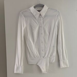 Commando White Long Sleeve Bodysuit